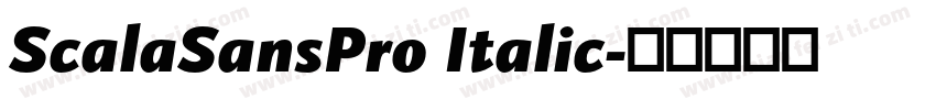 ScalaSansPro Italic字体转换